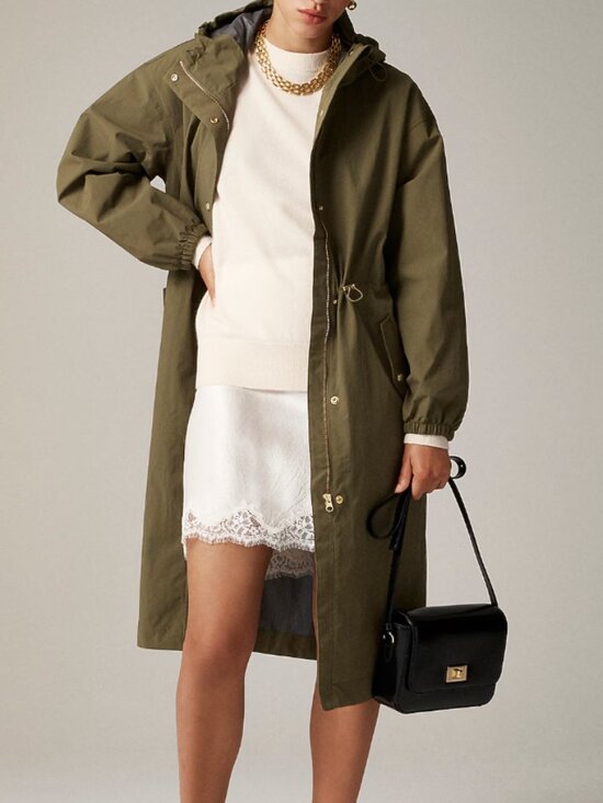 J. Crew Jackets & Blazers - J. Crew Women's Perfect Raincoat (Olive, Size Medium)